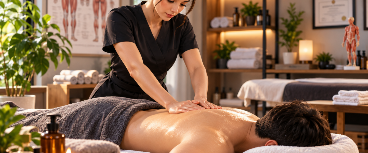 Warm Spa Massage Therapy Session 1200x500